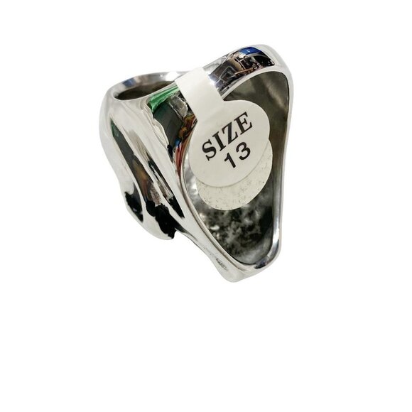 Stainless Steel Full Skull Ring - Picture 6 of 7